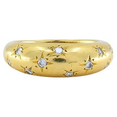 Van Cleef & Arpels Diamond 18k Gold Starburst Ring