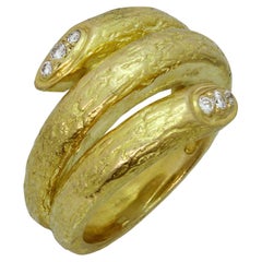Van Cleef & Arpels Anello Serpente in oro giallo 18k con diamanti 53