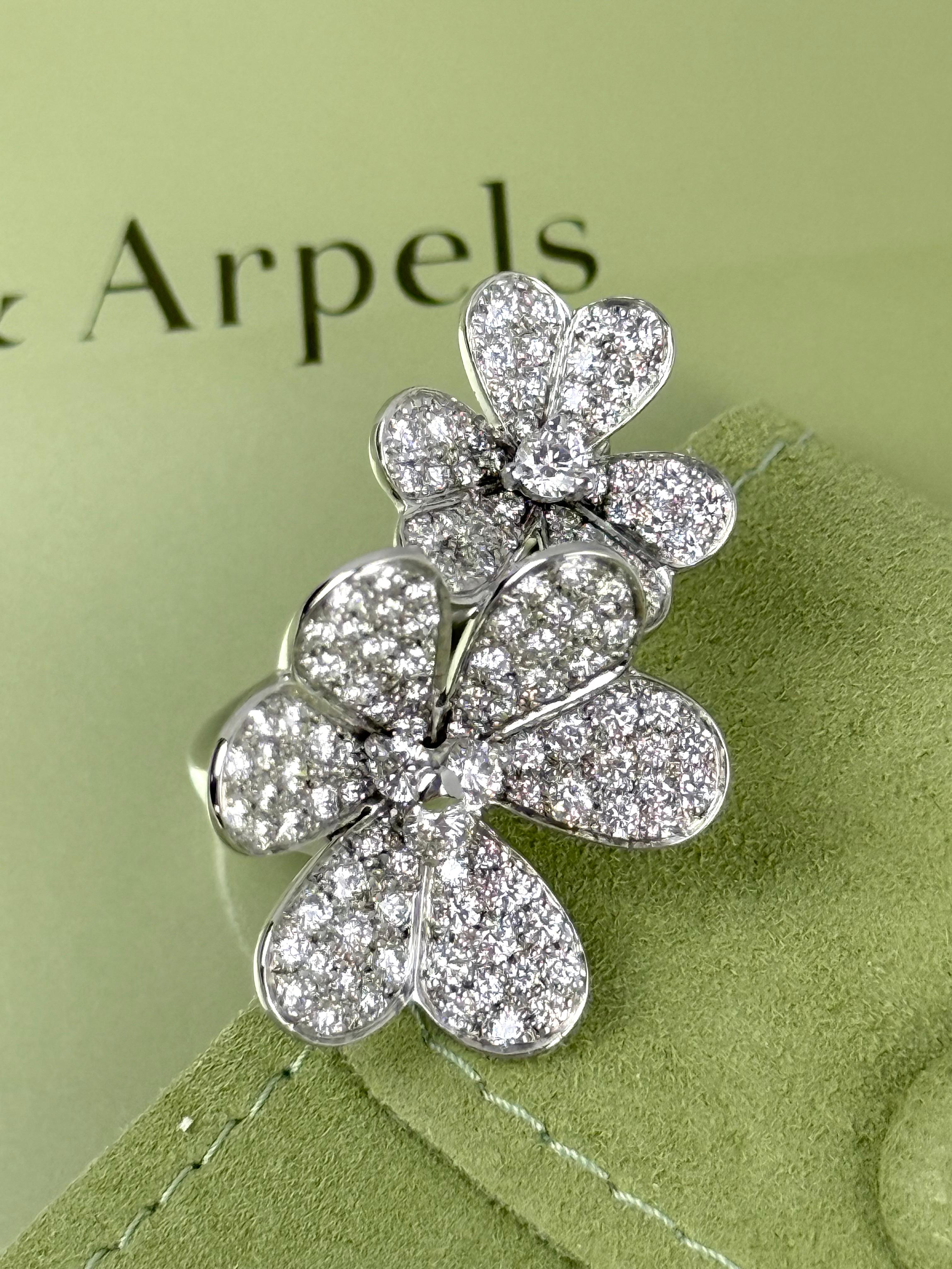 De las mujeres Anillo Frivole de oro blanco de 18 quilates con diamantes Van Cleef & Arpels en venta