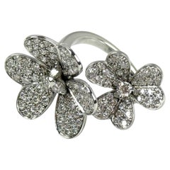 Anillo Frivole de oro blanco de 18 quilates con diamantes Van Cleef & Arpels