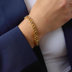 Van Cleef & Arpels diamond 18k yellow gold bracelet