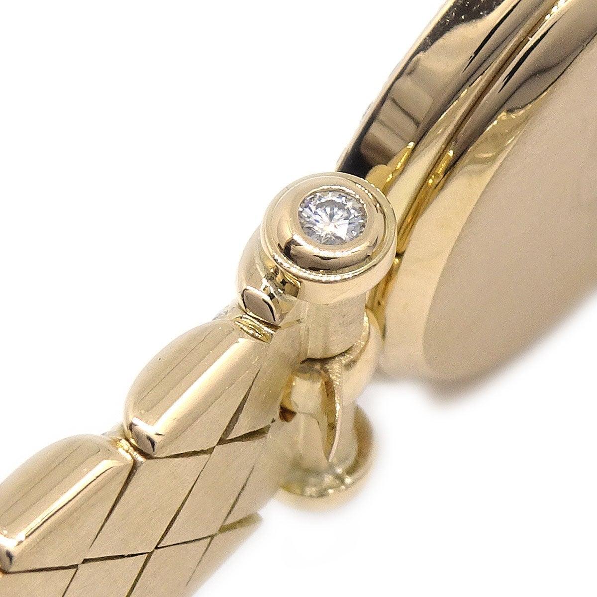 VAN CLEEF & ARPELS Diamond 18K Yellow Gold Self Quartz Women's Wrist Watch In Good Condition In Chicago, IL