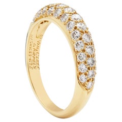 Van Cleef & Arpels Diamond 3 row Bombe ring