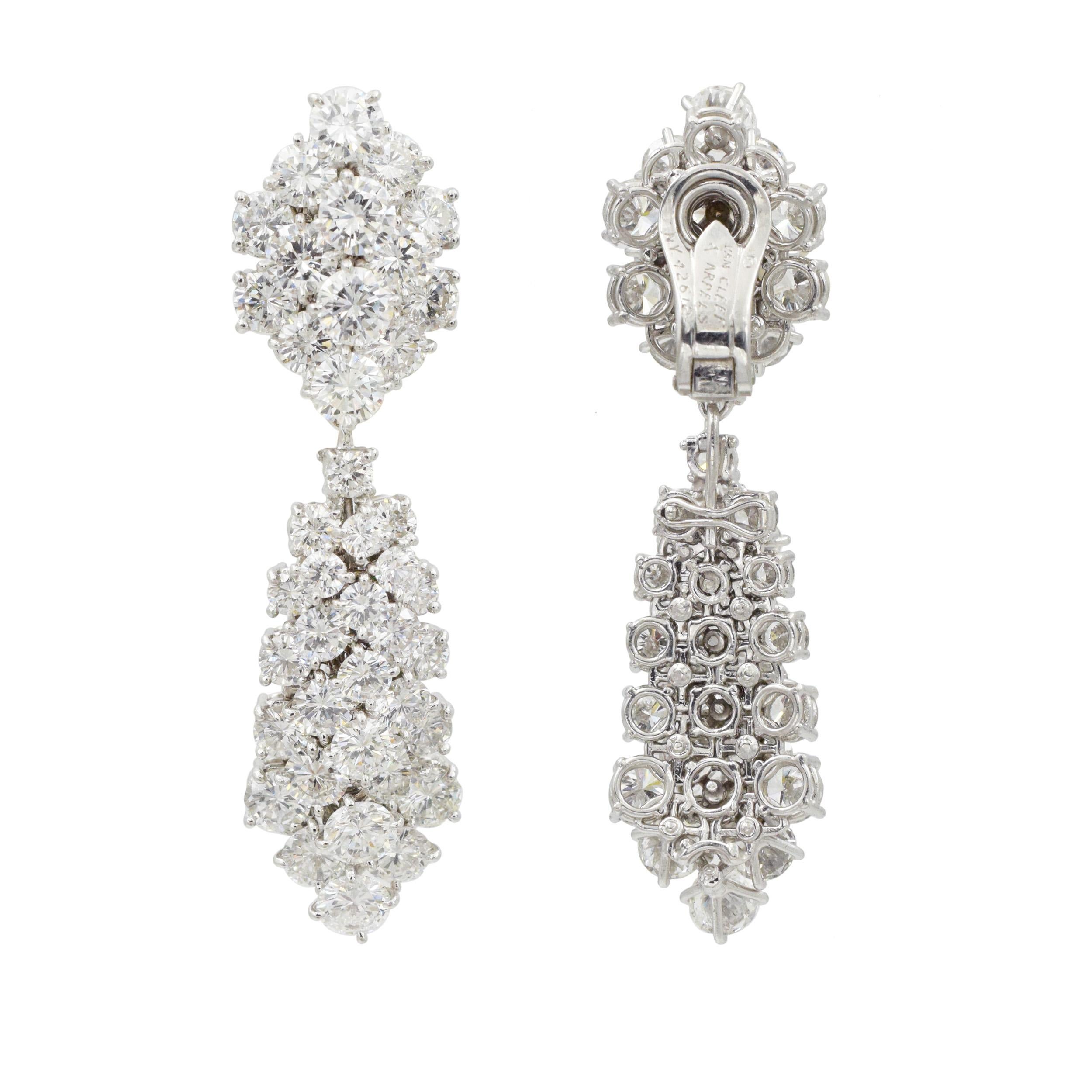 Van Cleef & Arpels  Diamond 'À Cheval' Pendant- Ear- clips For Sale 1