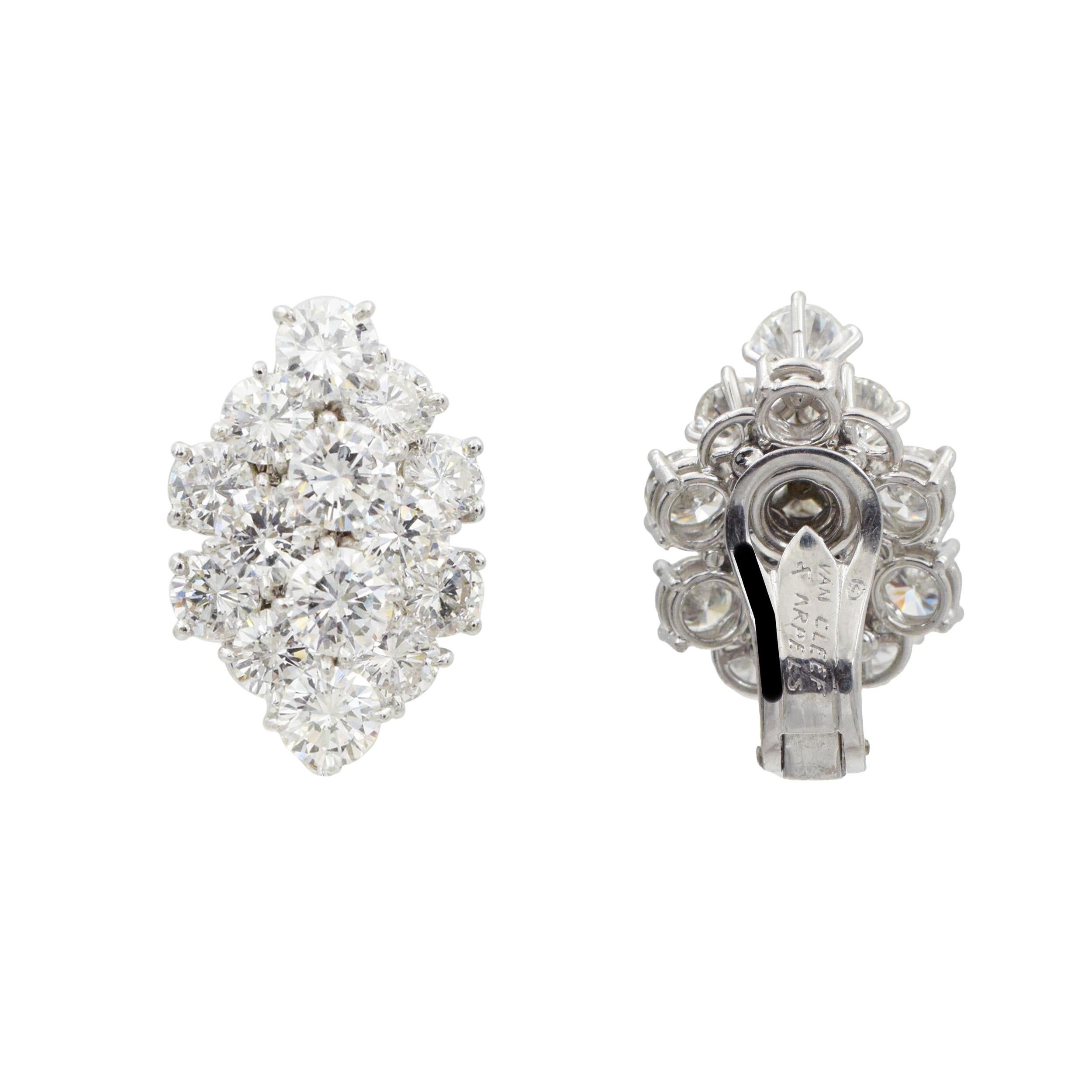 Van Cleef & Arpels  Clips d'oreilles 'À Cheval' en diamant en vente 2