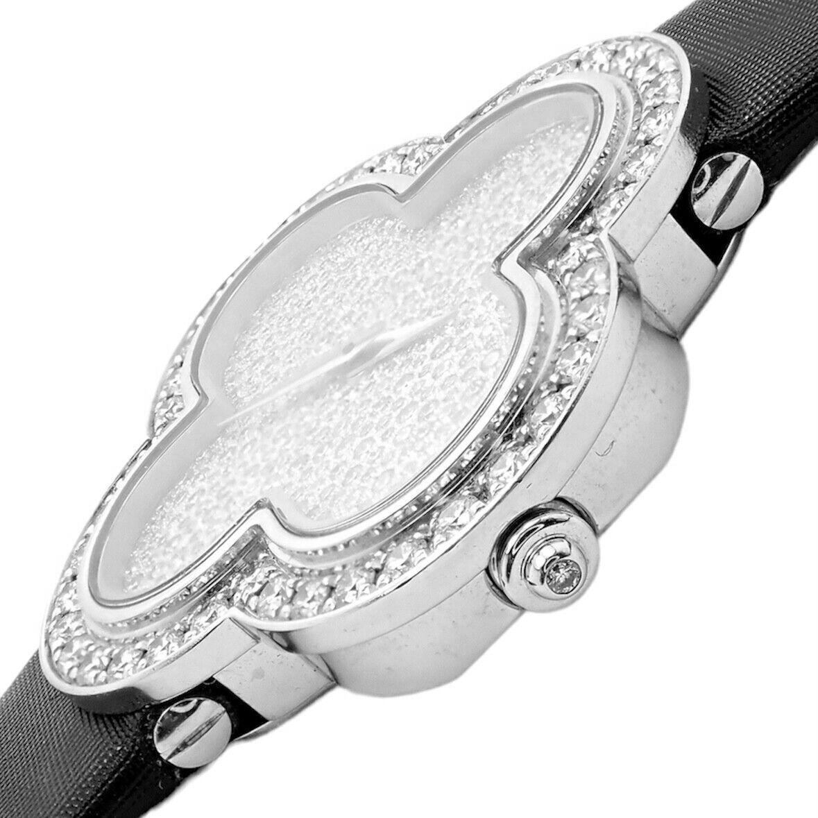 Van Cleef & Arpels Diamond Alhambra Medium Model Wristwatch 1