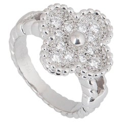 Van Cleef & Arpels Diamond Alhambra Ring