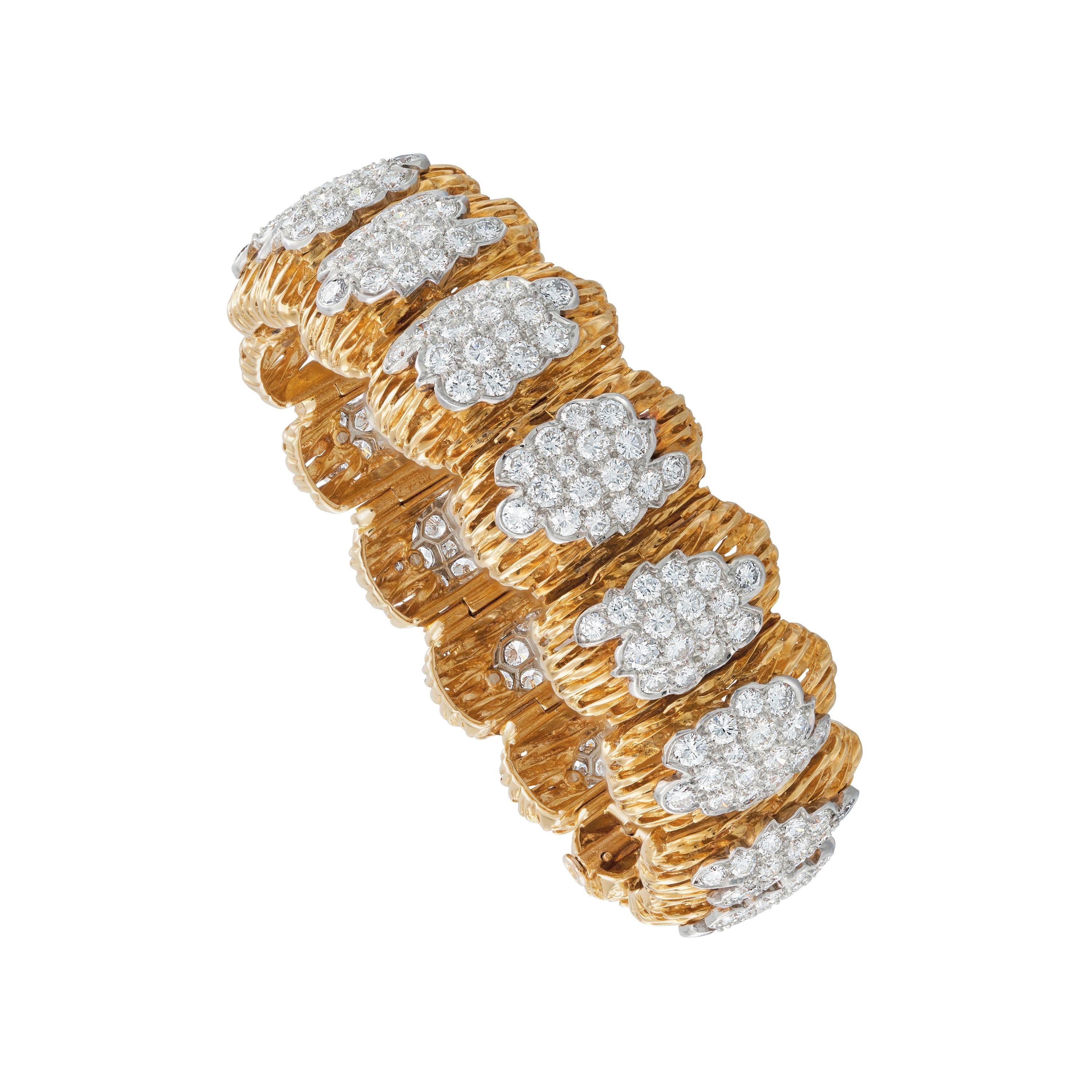 Van Cleef & Arpels Diamond and 18k Gold Bracelet