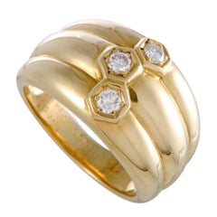 Van Cleef & Arpels Diamond and Gold Band Ring