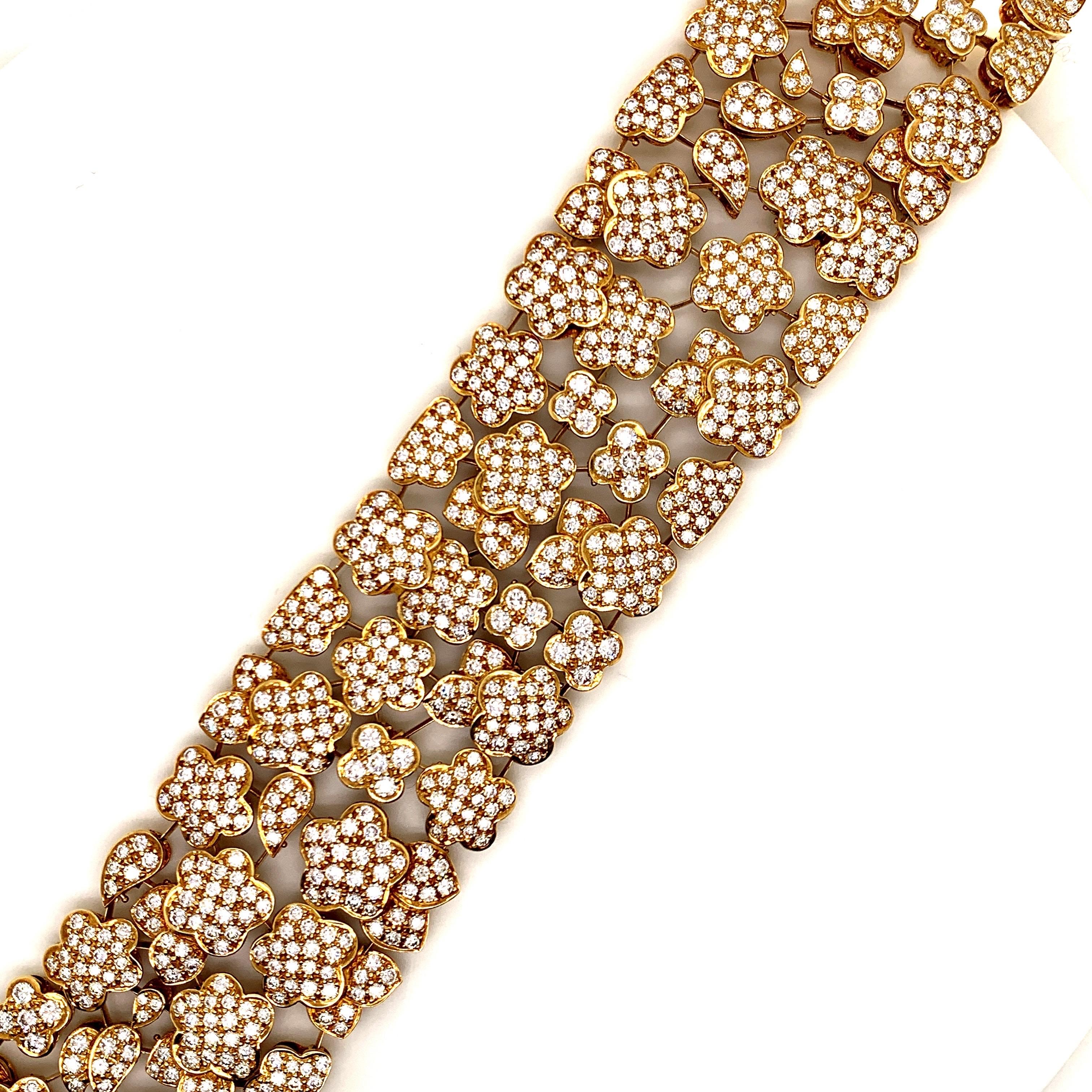 Van Cleef & Arpels 18k Gold Diamond 'Melusine' Bracelet 1