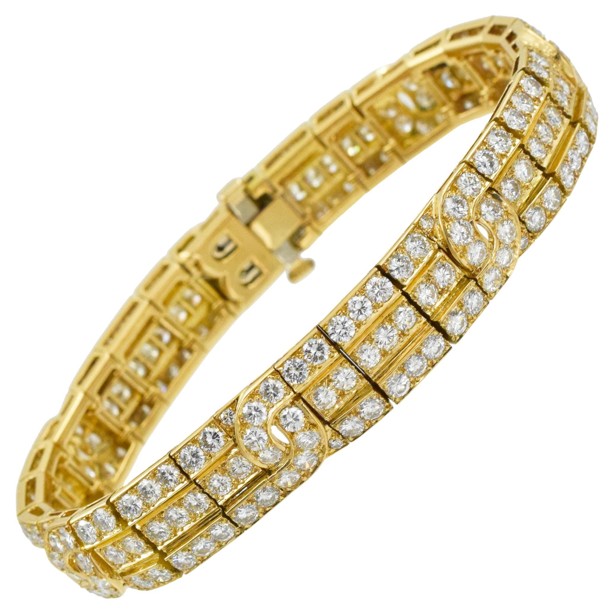 Van Cleef & Arpels Diamant- und Goldarmband