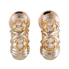 Van Cleef & Arpels Diamond and Gold Clip-On Earrings