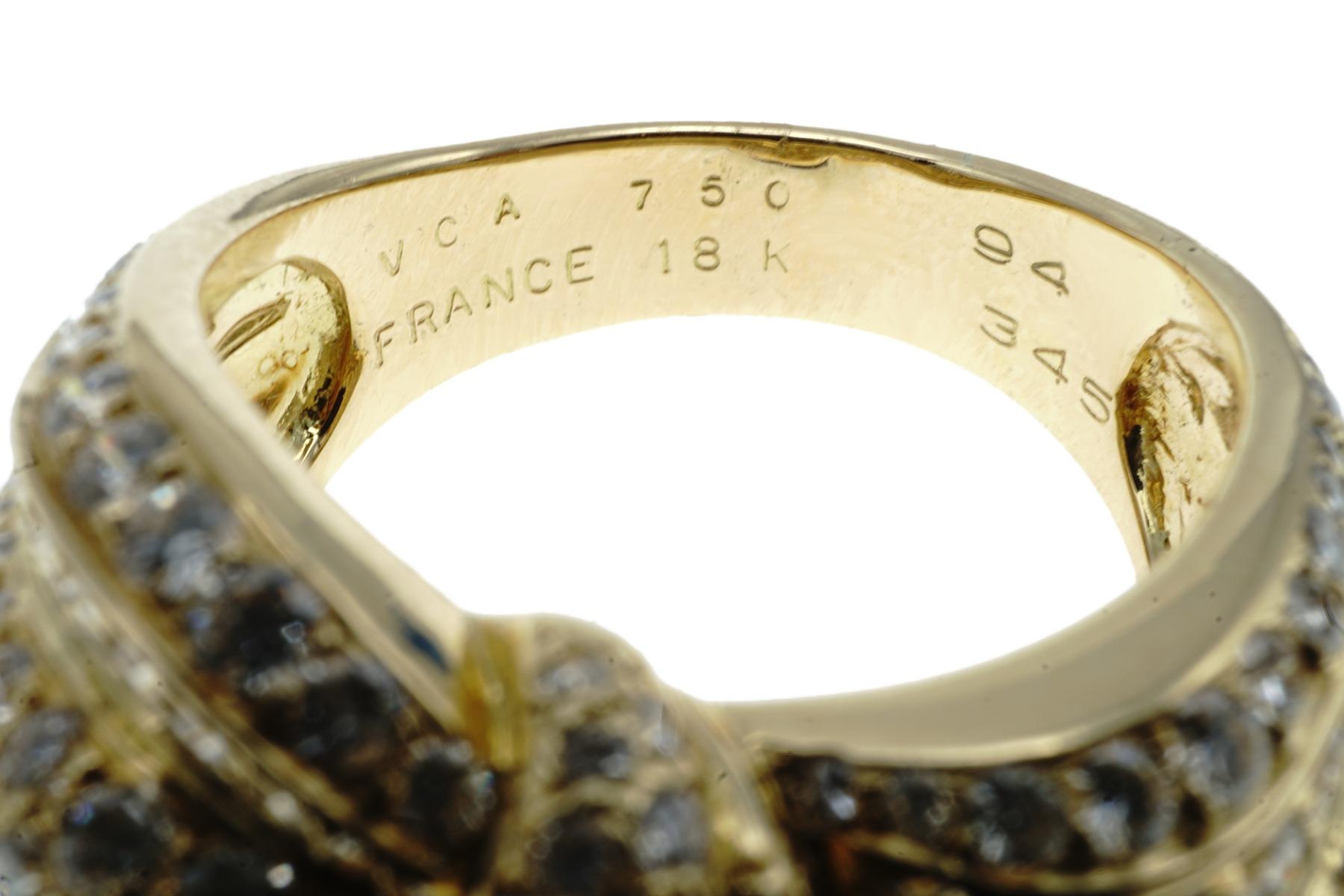 De las mujeres Anillo de oro y diamantes Van Cleef & Arpels en venta