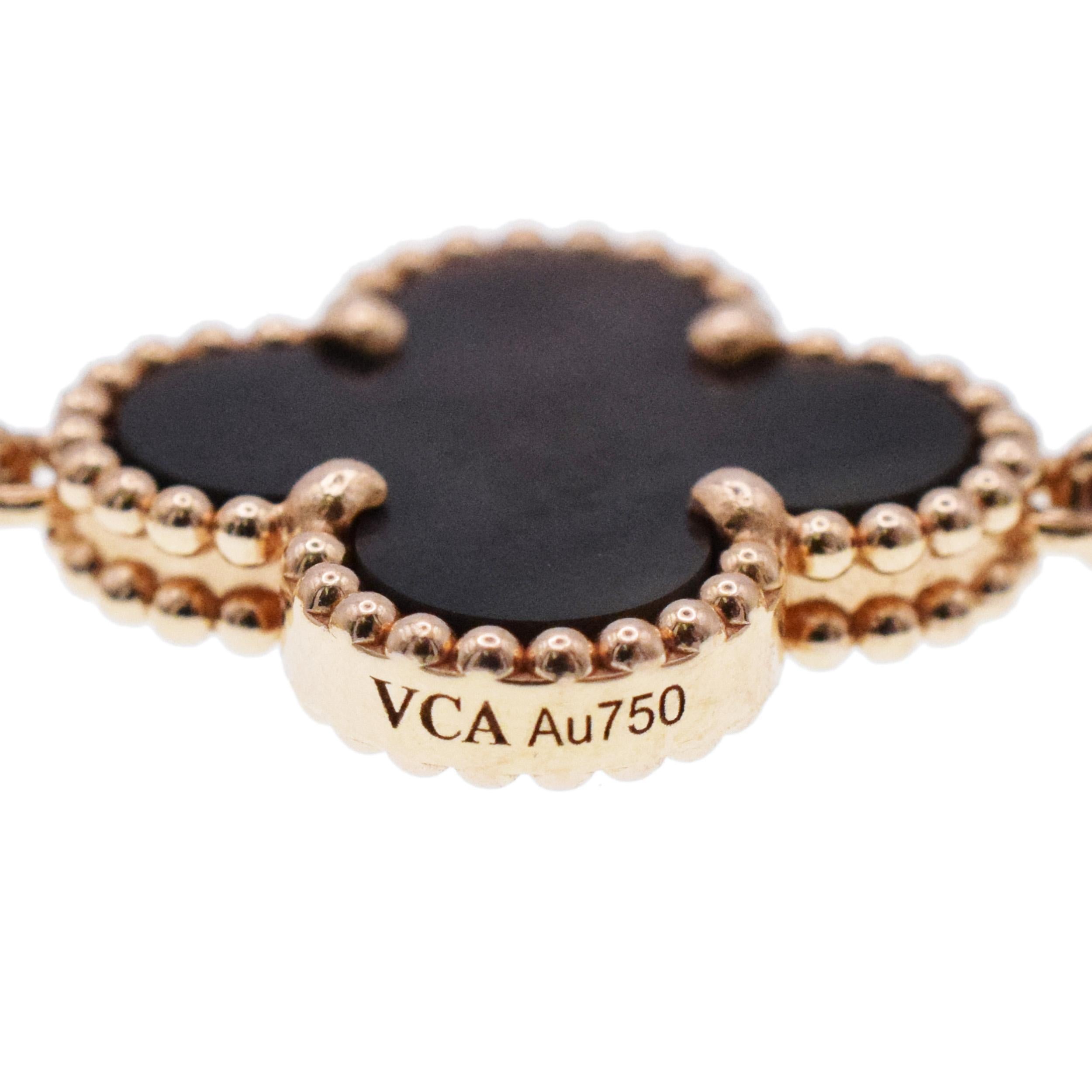 Van Cleef & Arpels Diamond and  MOP Vintage Alhambra bracelet 3