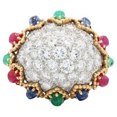 Van Cleef & Arpels Diamond and Multi-Gem Ring