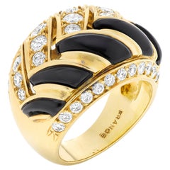 Van Cleef & Arpels Diamond and Onyx Vintage Ring