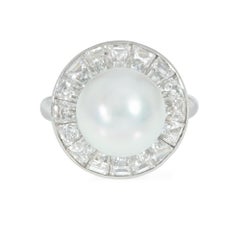 Van Cleef & Arpels diamond and pearl ballerina-set ring