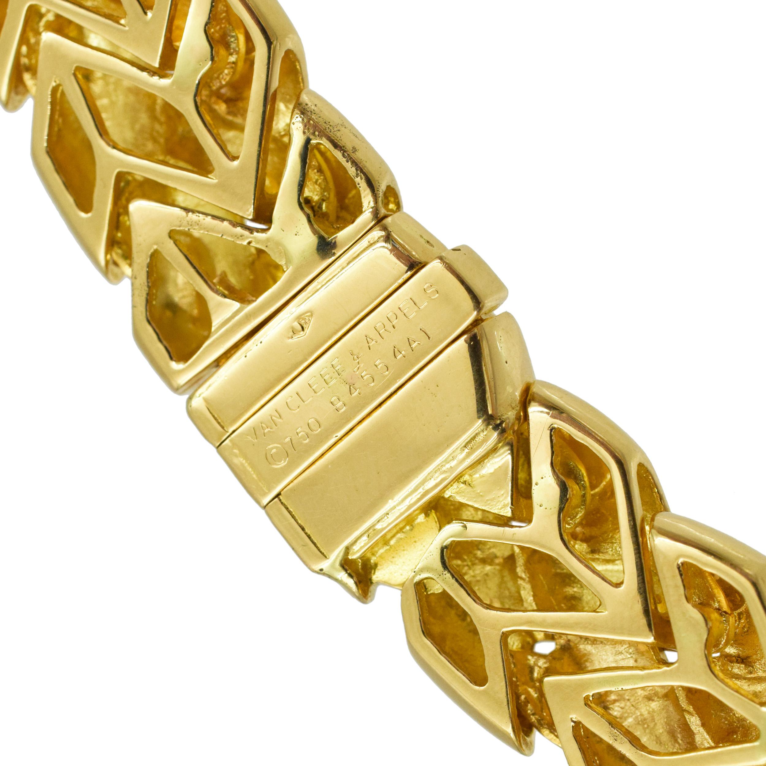 Van Cleef & Arpels Halskette aus Diamanten und Gelbgold Damen im Angebot