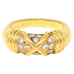 Van Cleef & Arpels Diamond Band Ring in 18 Karat Yellow Gold