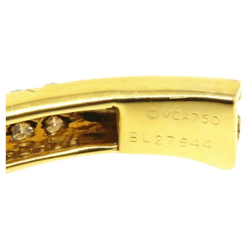 Bracciale bangle con diamanti Van Cleef & Arpels In condizioni ottime in vendita a Chicago, IL