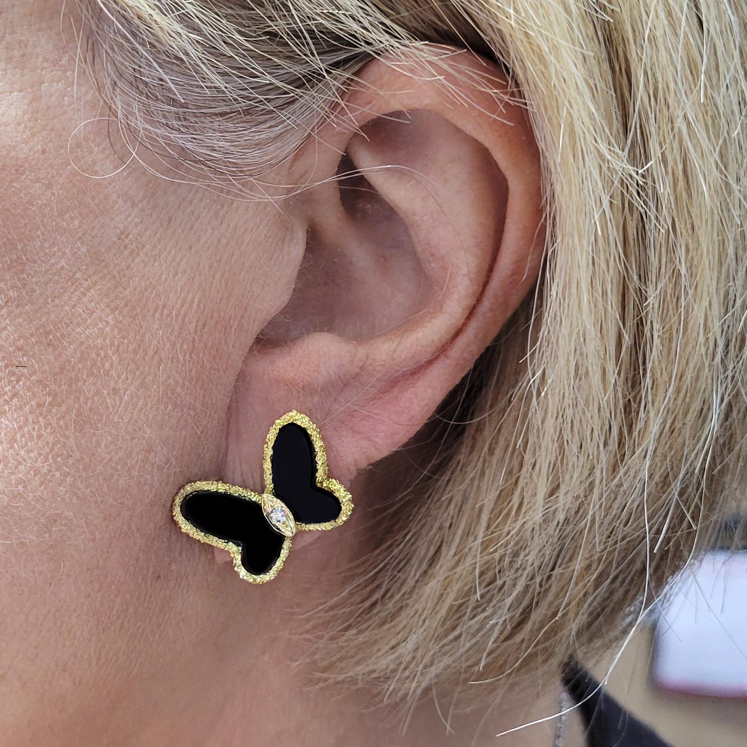 vca butterfly earrings