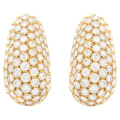 Van Cleef & Arpels Diamond Bombe Earrings
