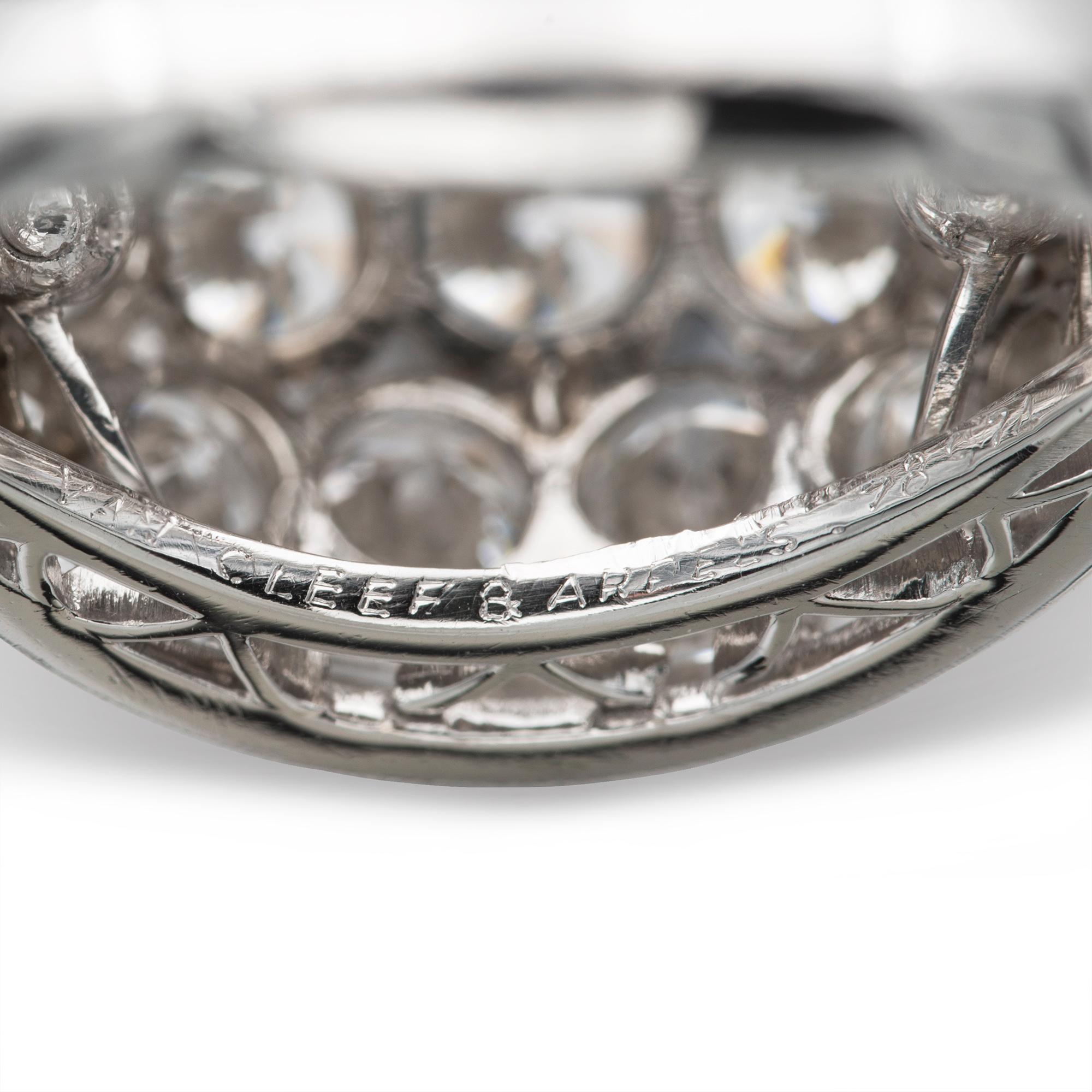 Women's or Men's Van Cleef & Arpels Diamond Bombé Ring