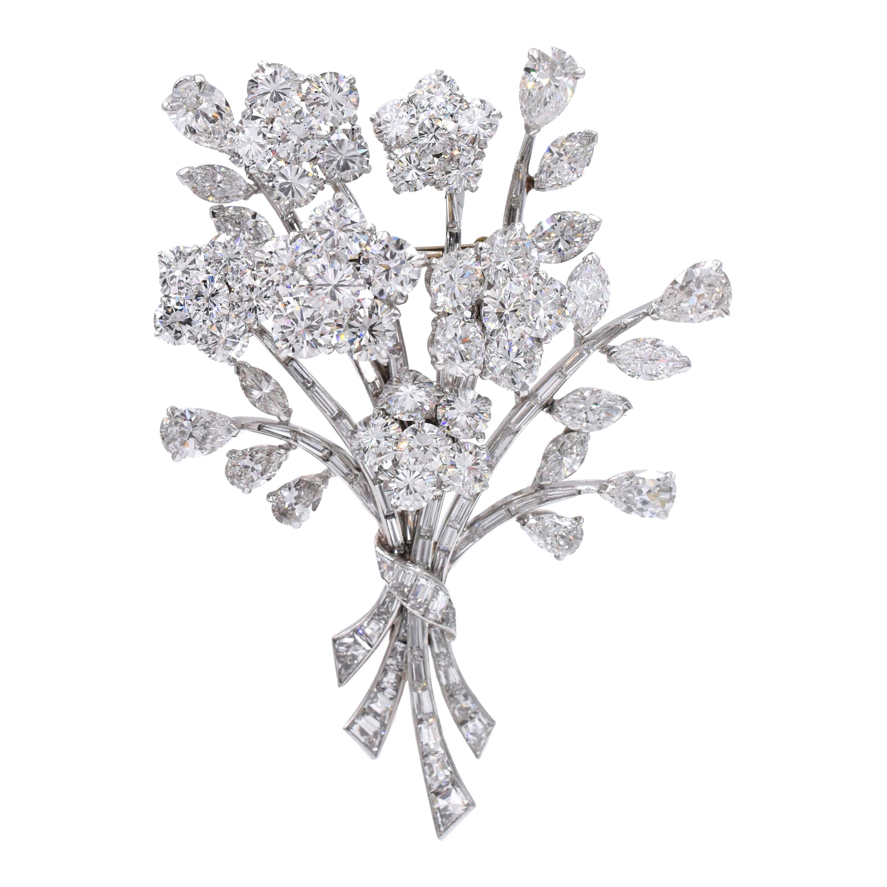 Van Cleef & Arpels Diamond Bouquet Brooch