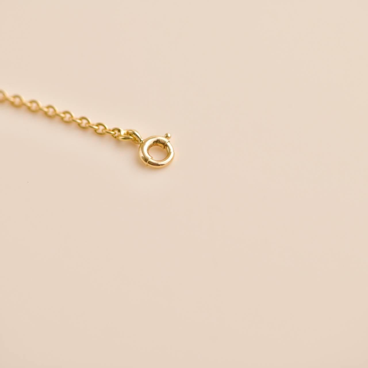 Van Cleef & Arpels Diamond Bow 18K Yellow Gold Pendant Necklace For Sale 2