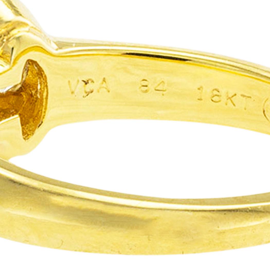Van Cleef & Arpels Diamond Bow Yellow Gold Ring 1