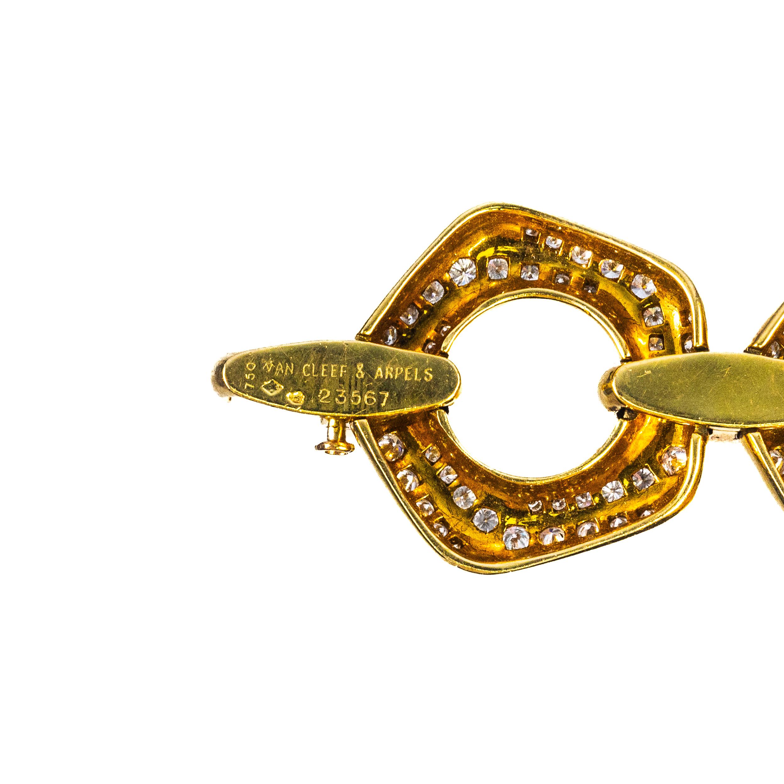 Taille ronde Van Cleef & Arpels Bracelet en diamants en vente