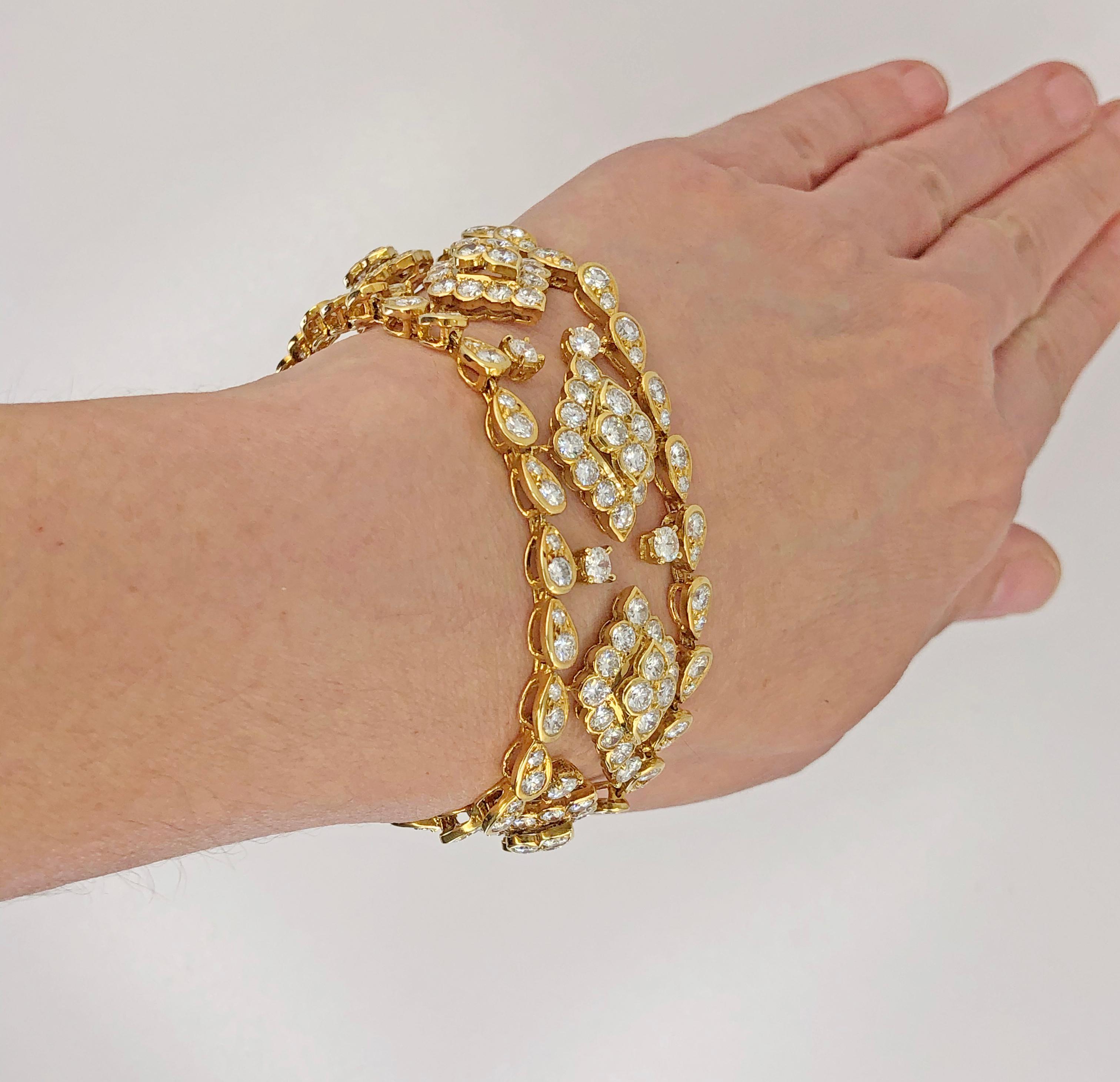 Van Cleef and Arpels Diamond Bracelet For Sale at 1stDibs van cleef
