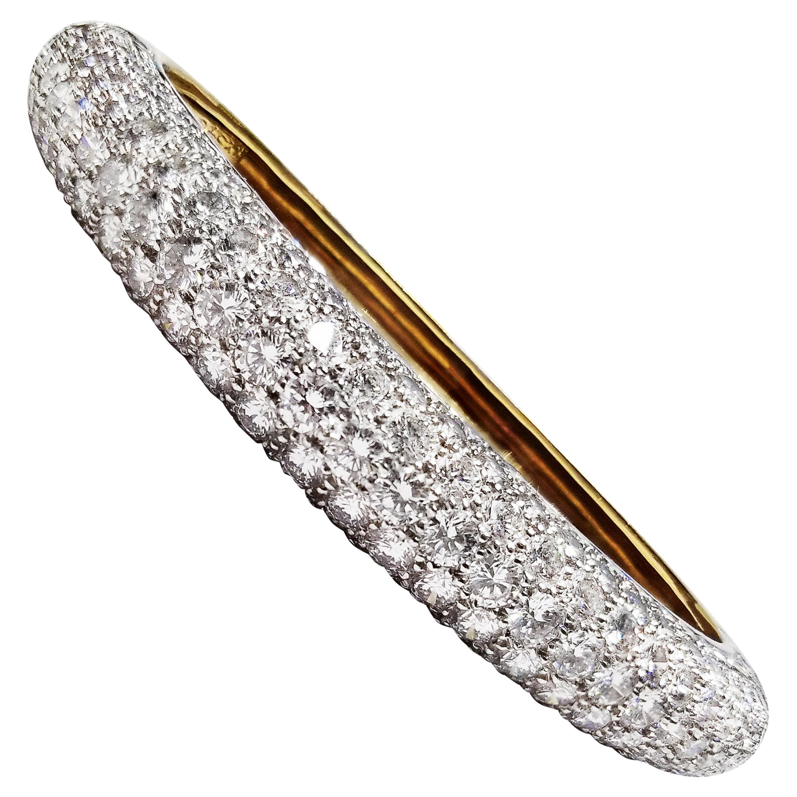 Van Cleef & Arpels Diamond and 18kt Yellow Gold Bracelet, circa 1970