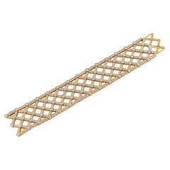 Van Cleef & Arpels Diamond Bracelet in 18kt Yellow Gold, circa 1986