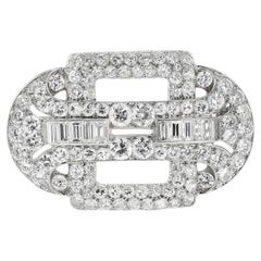 Van Cleef & Arpels Diamond Brooch, Platinum and18k