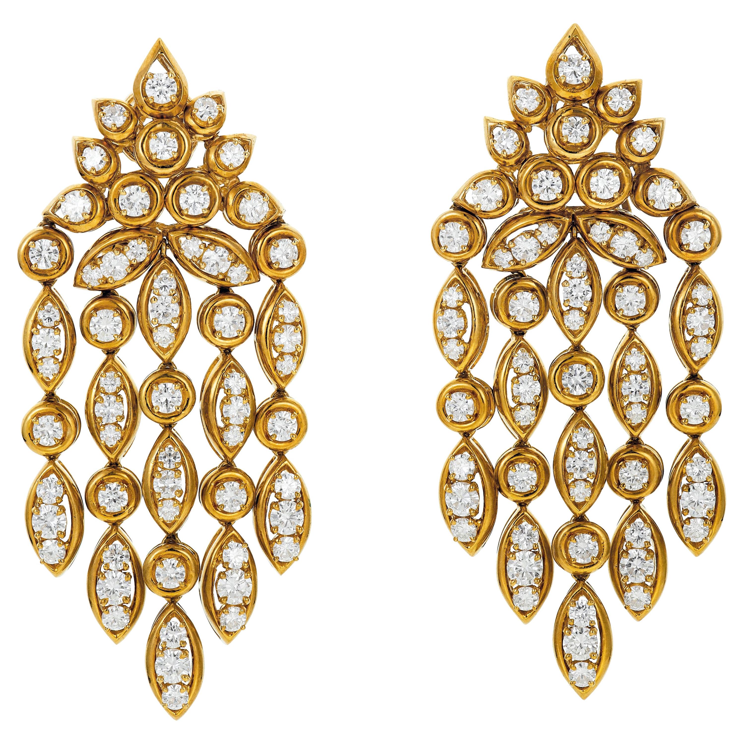 Van Cleef & Arpels Diamond Chandelier Earrings