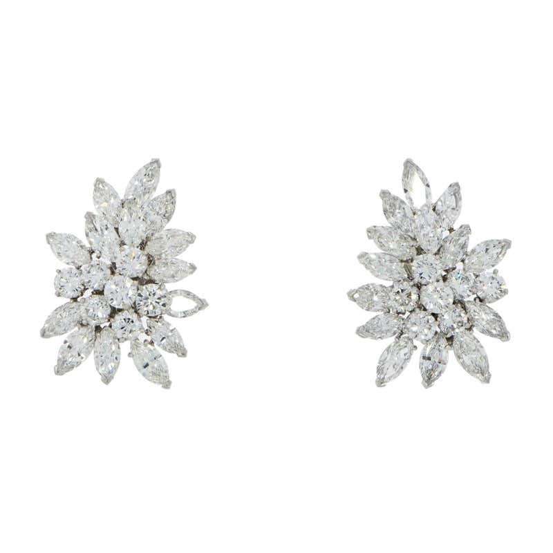 Van Cleef and Arpels Multicolor Diamond Earrings For Sale at 1stDibs
