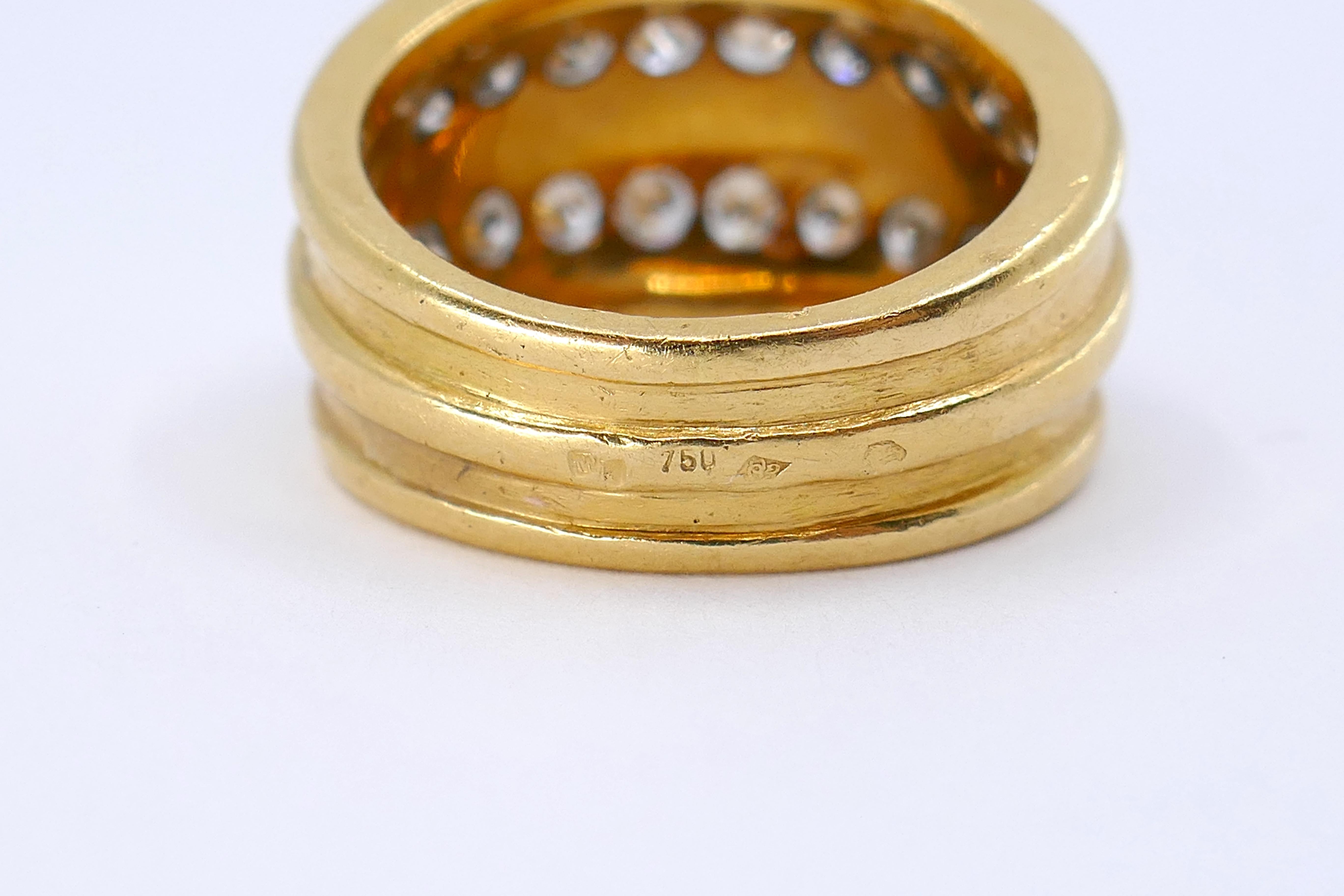 Women's or Men's Van Cleef & Arpels Diamond Ring 18k Gold size 6.25