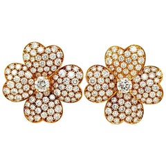 Van Cleef & Arpels Diamond Cosmos Earrings, Large Model