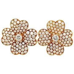 Van Cleef & Arpels Diamond Cosmos Earrings, Large Model