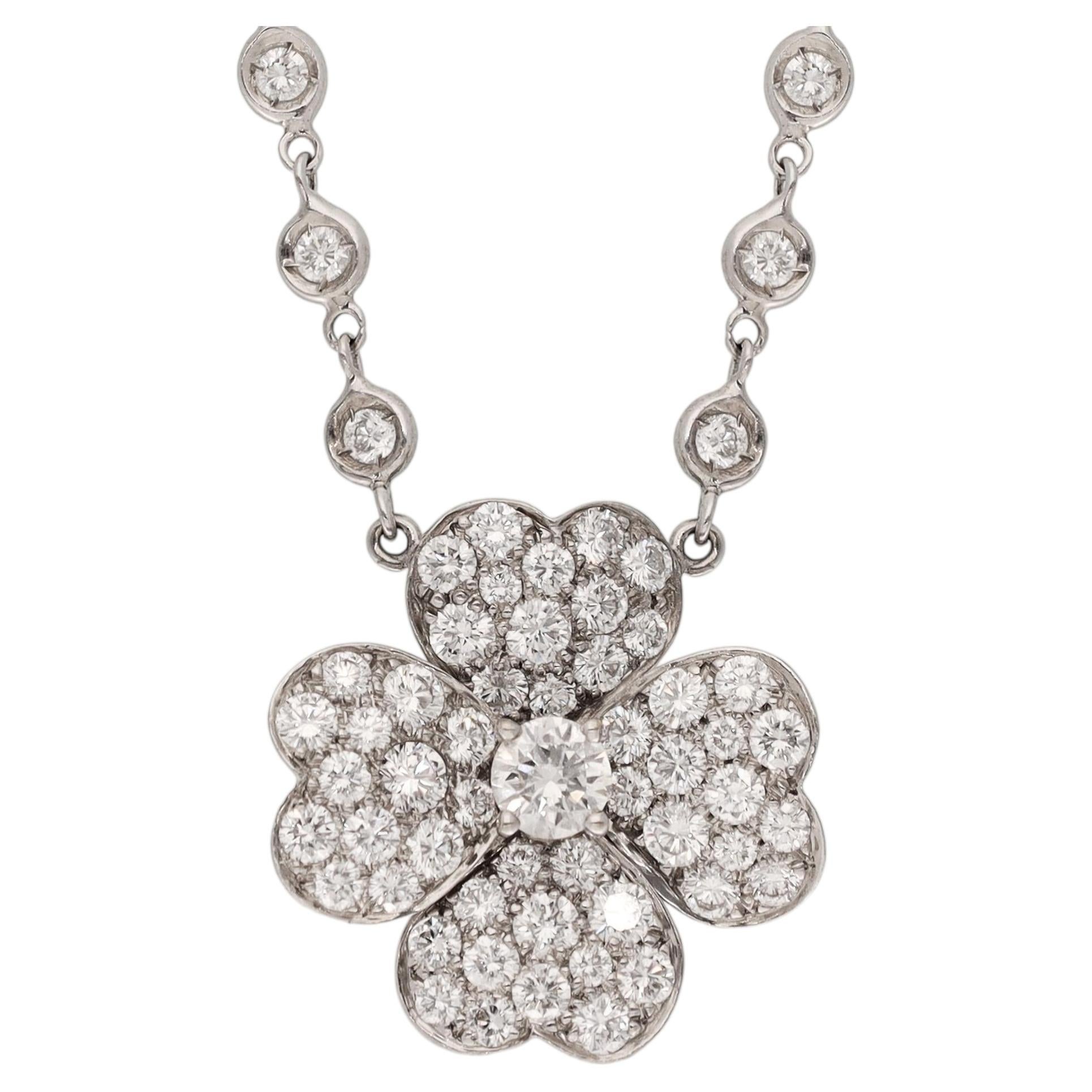 Van Cleef & Arpels Ciondolo di diamanti Cosmos Collana di diamanti