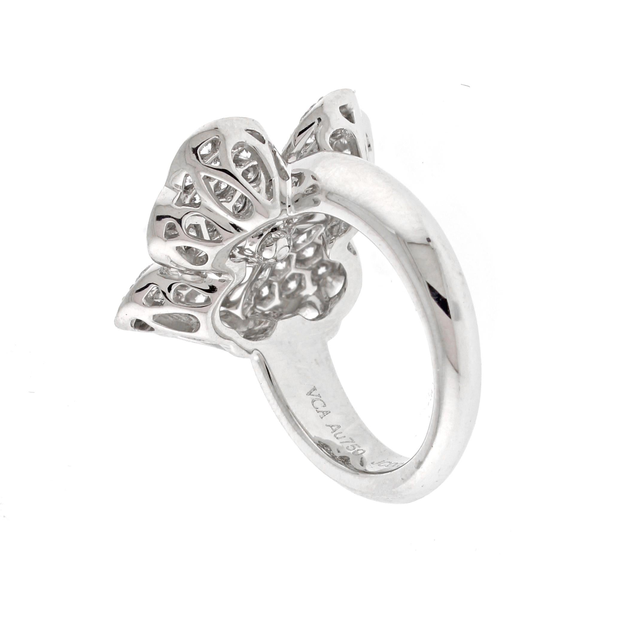 Van Cleef & Arpels Diamant- Cosmos-Ring (Brillantschliff) im Angebot