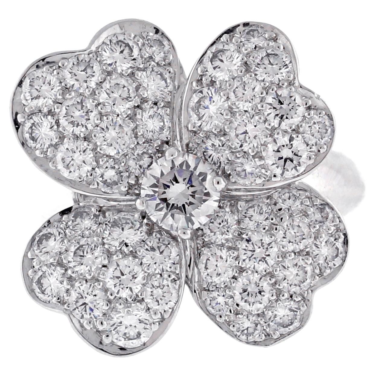 Van Cleef & Arpels Diamond Cosmos Ring For Sale