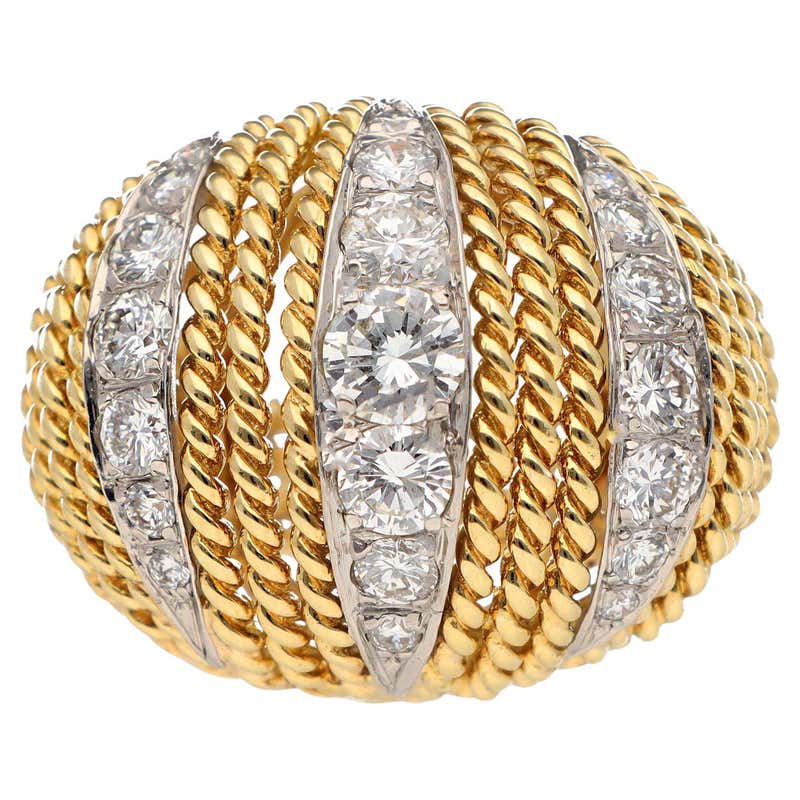 VAN CLEEF and ARPELS 1970s Tiger Eye Gold Ring at 1stDibs