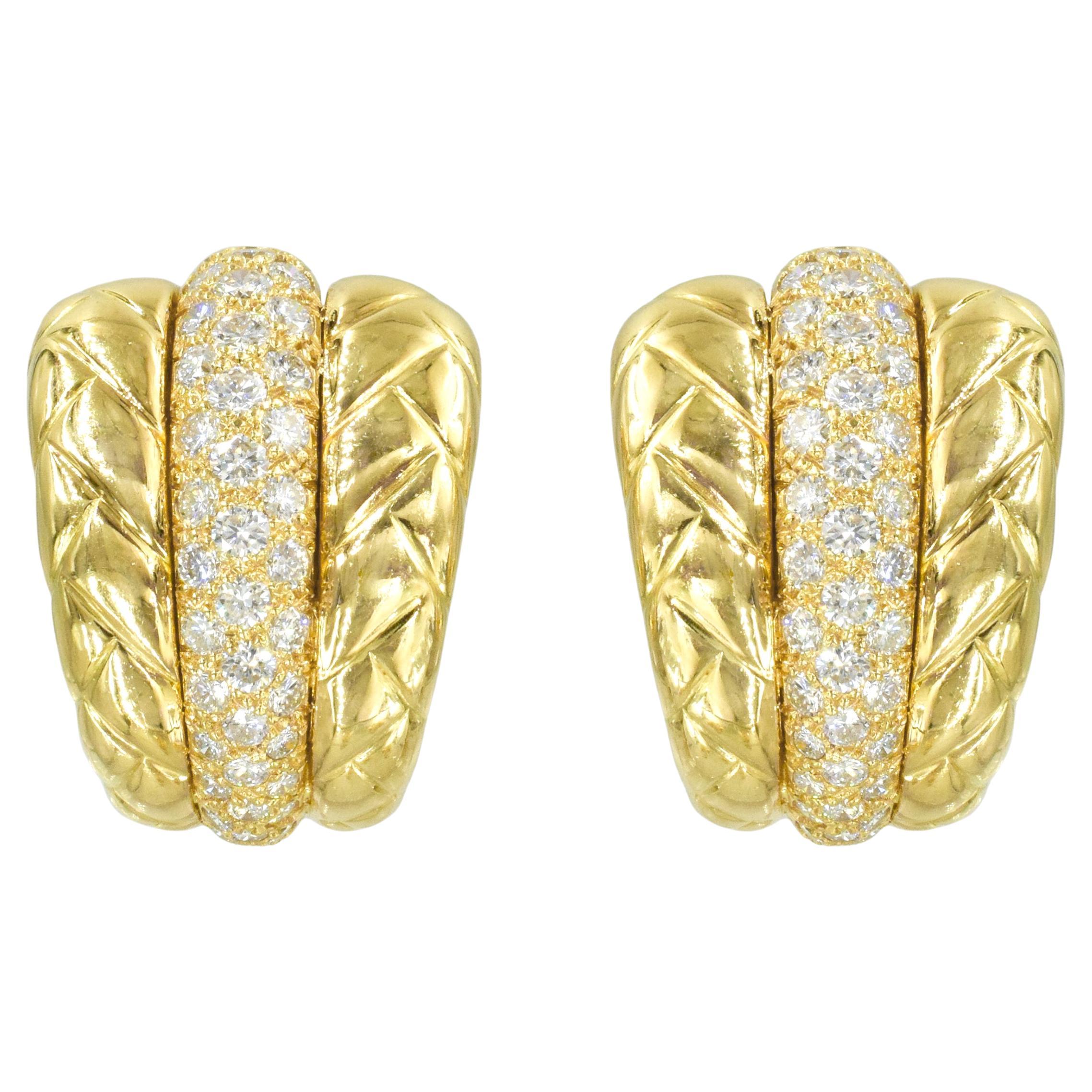 Van Cleef and Arpels Diamond Earrings For Sale at 1stDibs | van cleef ...