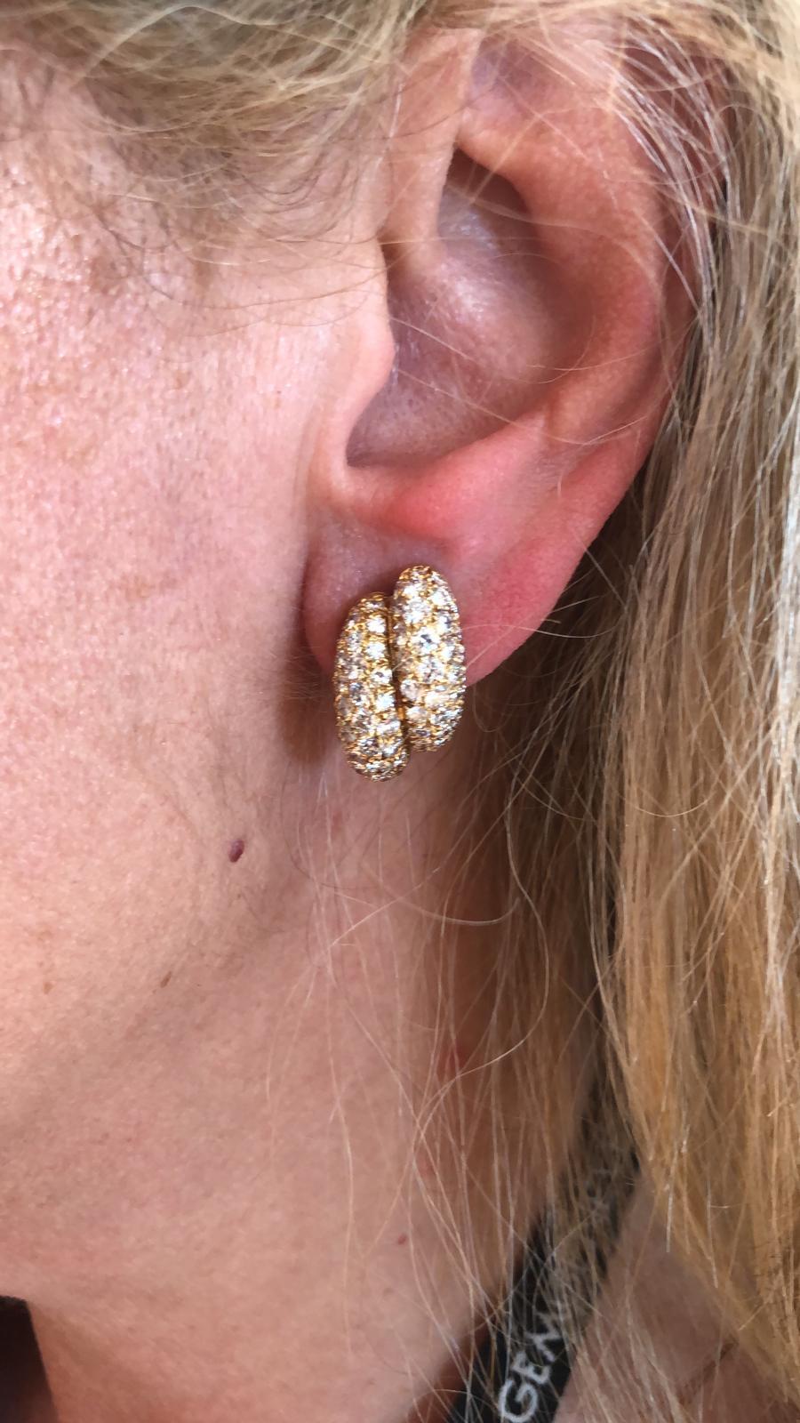 van cleef double earrings