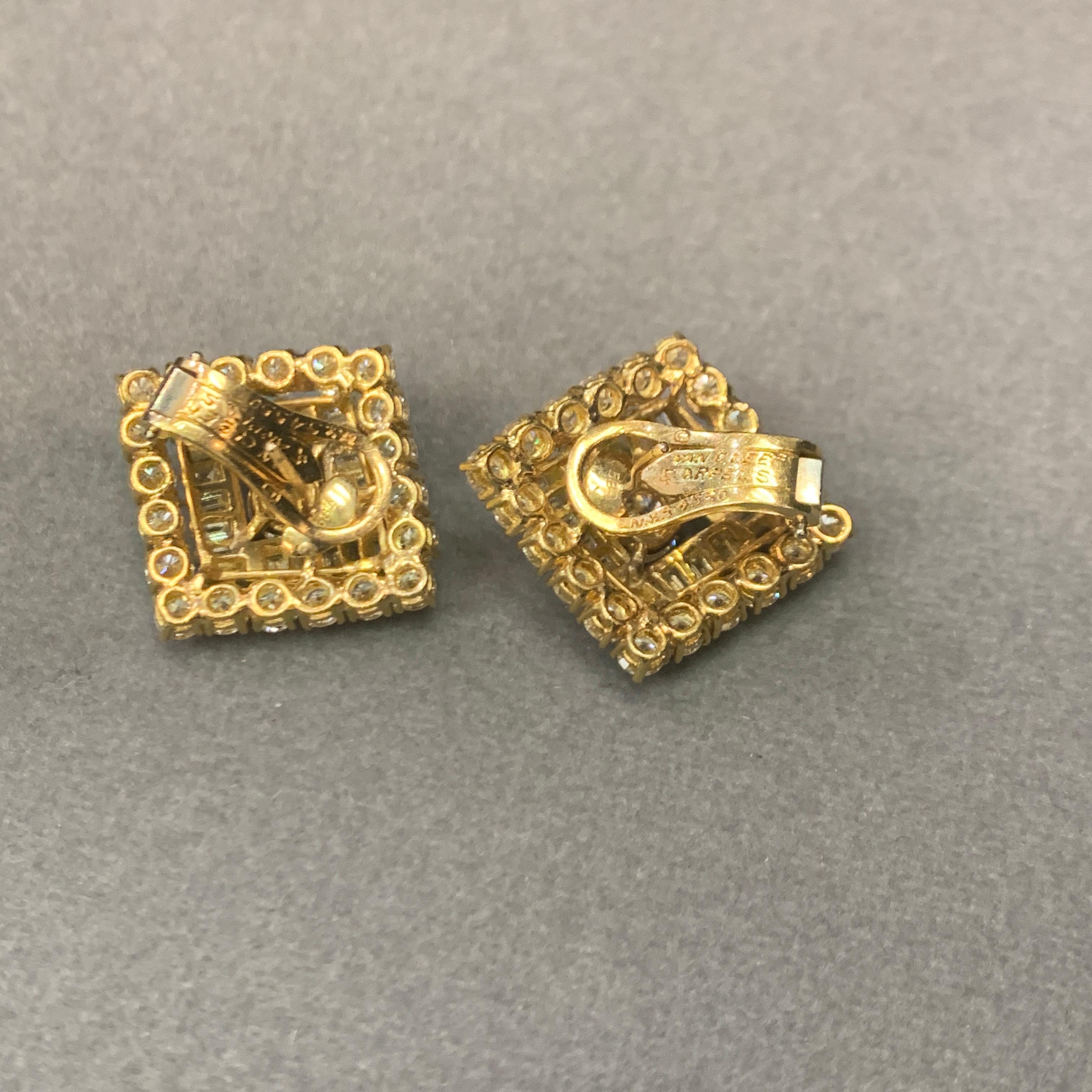 Van Cleef & Arpels Diamond Earrings For Sale 4