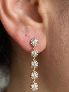 Van Cleef & Arpels Diamond Earrings in 18K Rose Gold 1.50 Carats