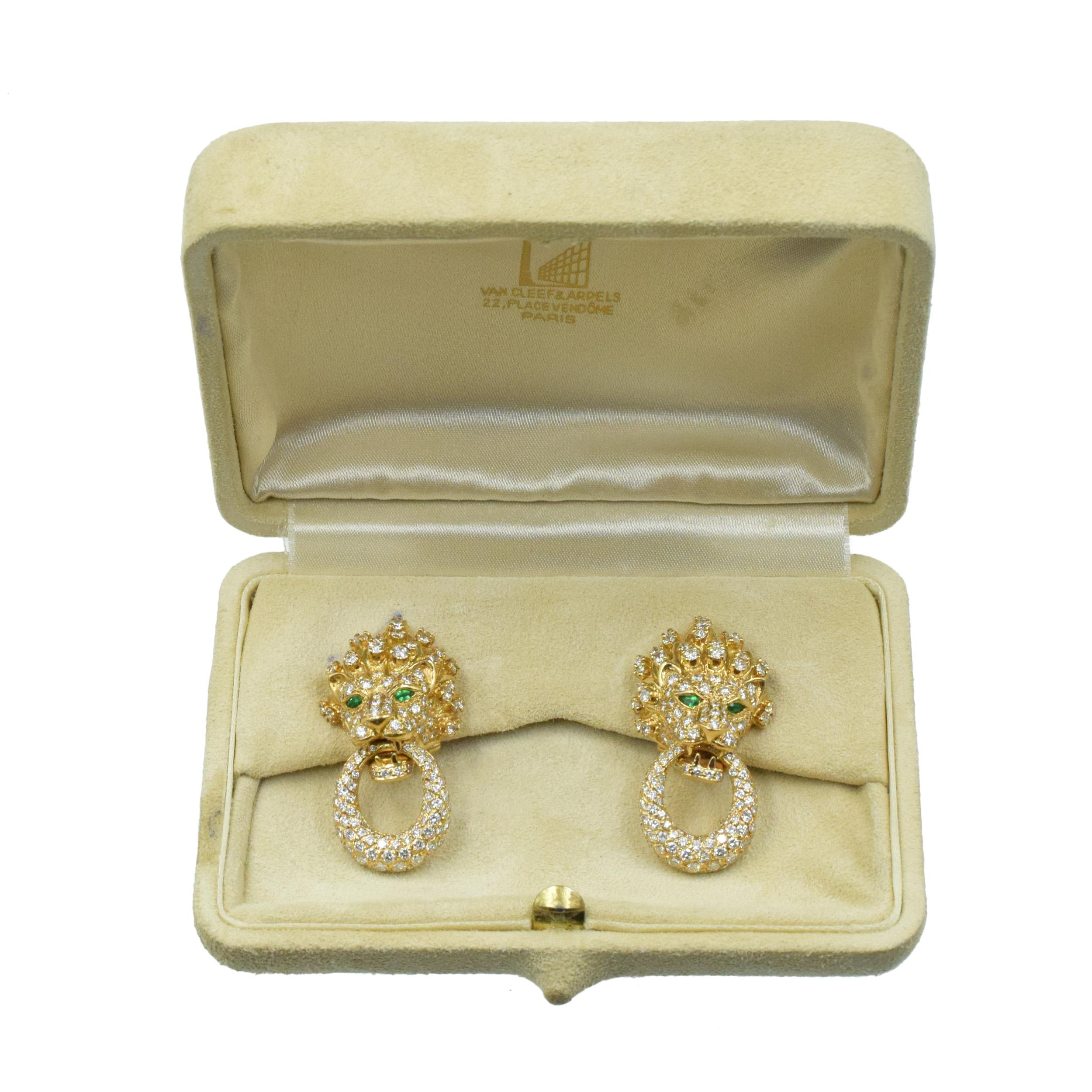 van cleef and arpels diamond earrings