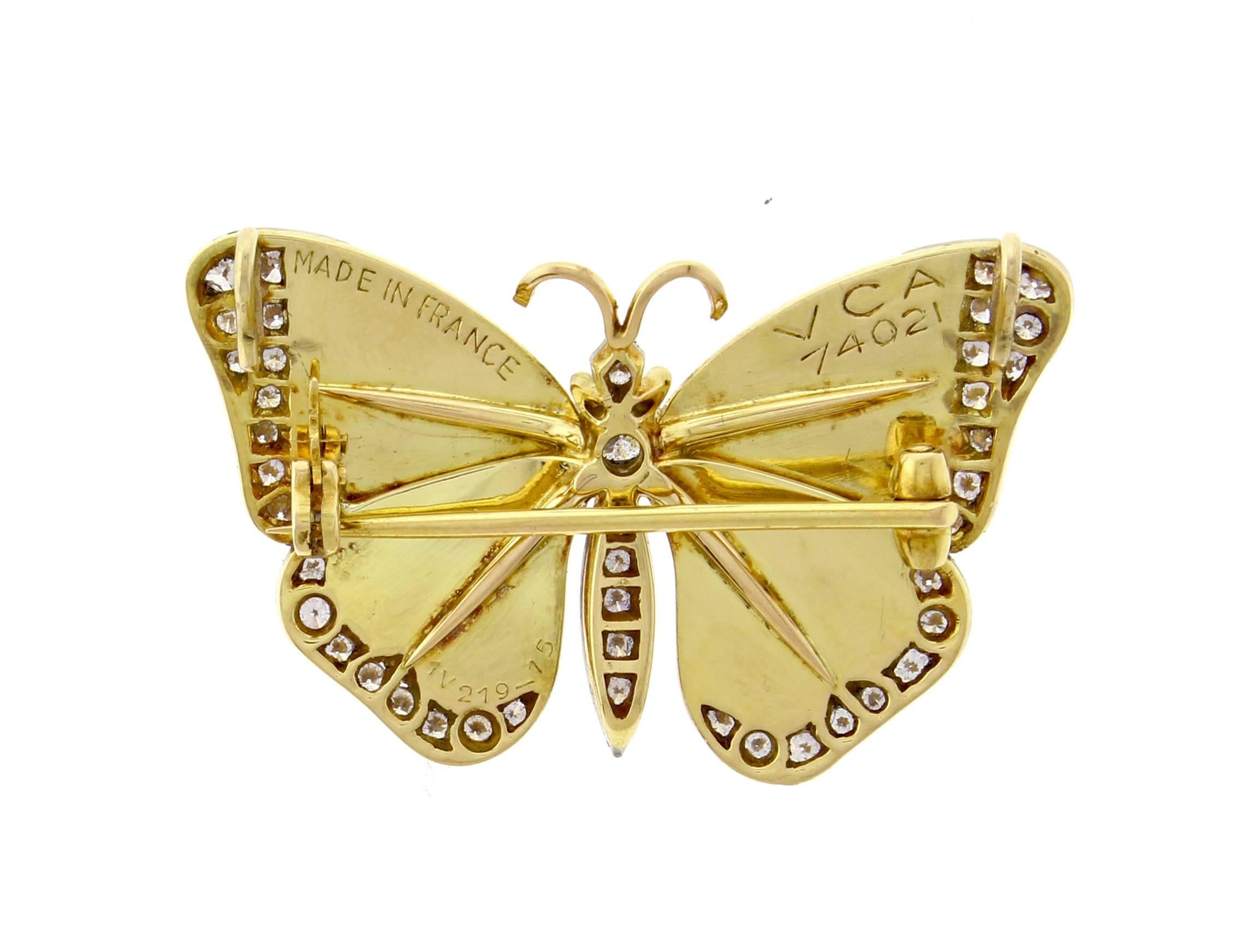 van cleef butterfly diamond necklace